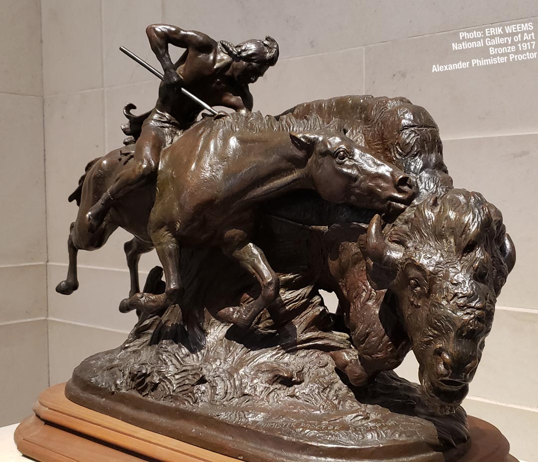 Bronze 1917 by Alexander Philmister Proctor Buffalo Hunter