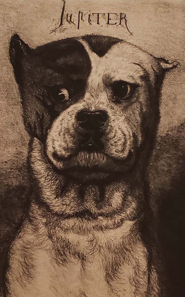 Jupiter Etching by Ludovic-Napoléon Lepic 1861