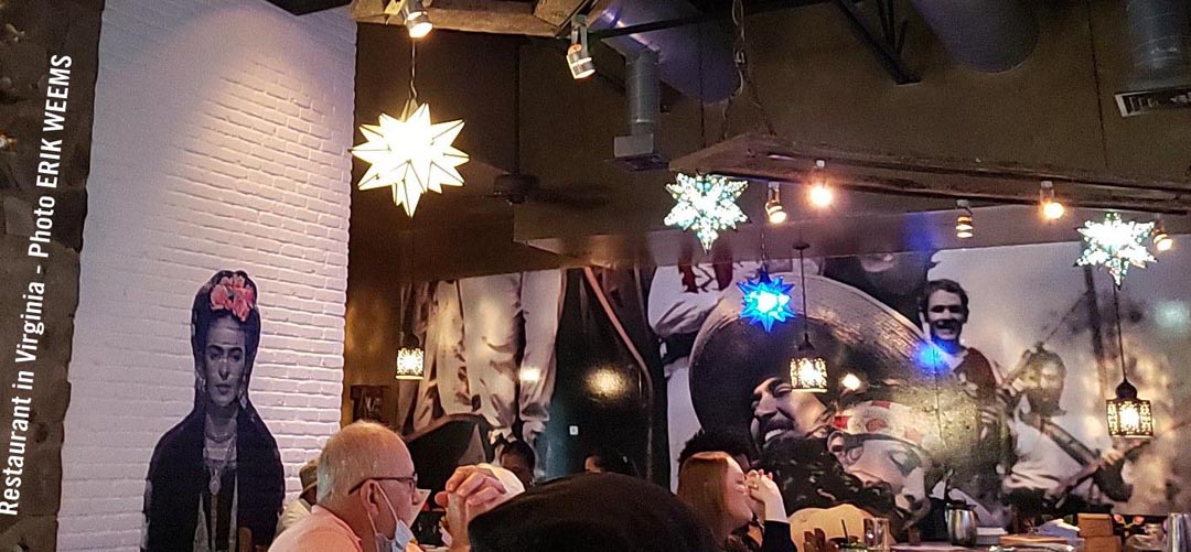 Frida Kahlo on the Wall- restaurant in Central Virginia USA