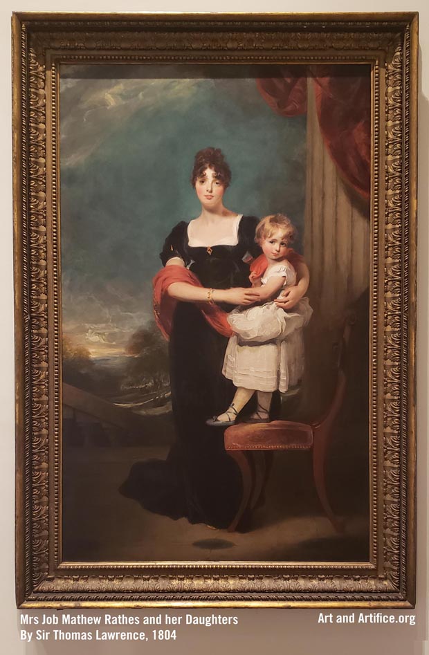 Mrs Job Mathew Rathes and Her Daughters by Sir Thomas Lawrence 1804